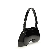 Black Polyethylene Shoulder Bag