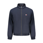 Blue Polyester Men's Jacket