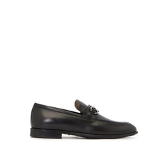Black Calfskin Slip-On Loafers