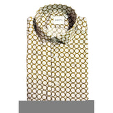 قميص رجالي أبيض من الفسكوز