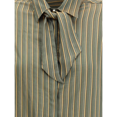 Green Viscose Pattern Shirt