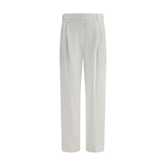 White Cotton Dress Pants