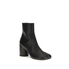 Black Calf Leather Bos Taurus Ankle Boots