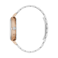 ساعة فاخرة من الفولاذ المقاوم للصدأ باللون الرمادي