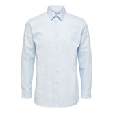 Blue Cotton Dress Shirt