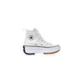 White Fabric High Top Sneakers