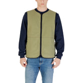 Green Polyester Sleveless Jacket