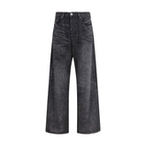 Black Cotton Relaxed Fit Jeans