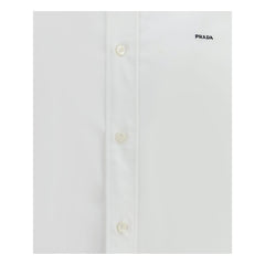 White Fleece Wool Dress Shirt