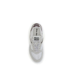 White Calf Leather Bos Taurus Athletic Sneakers