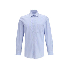 Blue Cotton Pattern Shirt