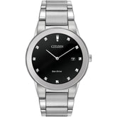 Gray Stainless Steel Dress Watch