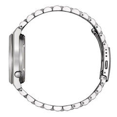 ساعة فاخرة من الفولاذ المقاوم للصدأ باللون الرمادي