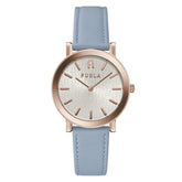Blue Leather Dress Watch