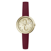 Multicolor Leather Dress Watch