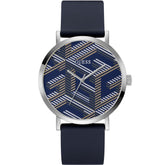 Blue Synthetic Dress Watch