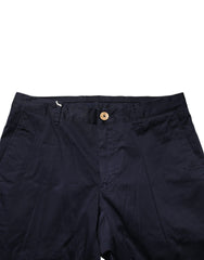 Dark Blue Cotton Skinny Men Trouser Pants