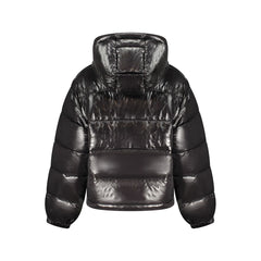 Black Polyester Women Jacket