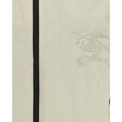 Gray Polyamide Full-Length Jacket