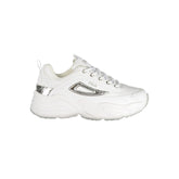 White Polyester Women Sneaker