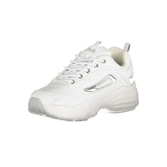 White Polyester Women Sneaker