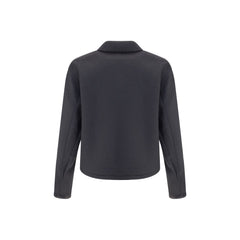 Black Fleece Wool Jackets And Coat