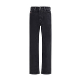 Black Cotton Relaxed Fit Jeans