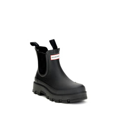 Black Rubber Chelsea Boots