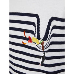 سويت شيرت أبيض من الإيلاستين