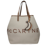 Beige Fabric Shoulder Bag