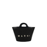 Black Cotton Shoulder Bag