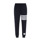 Blue Cotton Athletic Pants