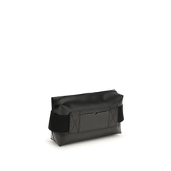 حقيبة كتف من جلد العجل الأسود Bos Taurus