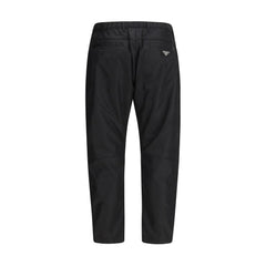Black Recycled Polyamide Casual Pants