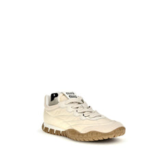Beige Recycled Polyamide Athletic Sneakers