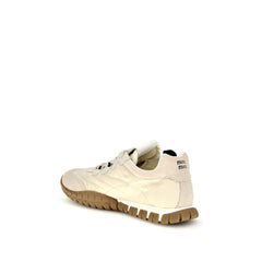 Beige Recycled Polyamide Athletic Sneakers