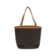Brown Cotton Shoulder Bag