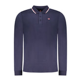 Blu Cotton Mens Polo Shirt