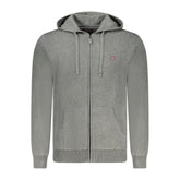 Grigio Poliammide Mens Cardigan