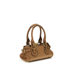 Beige Calf Leather Bos Taurus Shoulder Bag