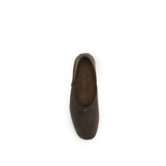 Brown Calf Leather Bos Taurus Ballet Flats