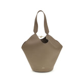 Beige Calf Leather Bos Taurus Shoulder Bag