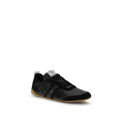 Black Goatskin Athletic Sneakers