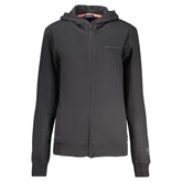 Black Cotton Women Hoodie