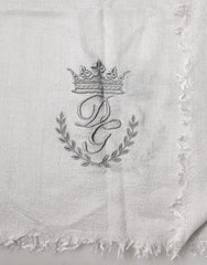 Gray Cashmere Knit Neck Wrap Shawl Scarf