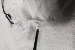 Gray Cashmere Knit Neck Wrap Shawl Scarf