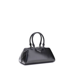 Black Calf Leather Bos Taurus Handbag