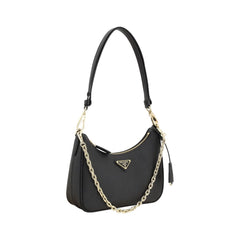 Black Calf Leather Bos Taurus Shoulder Bag
