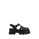 Black Acetate Platform Sandals