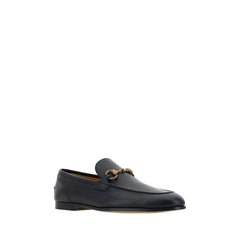 Black Calf Leather Bos Taurus Slip-On Loafers